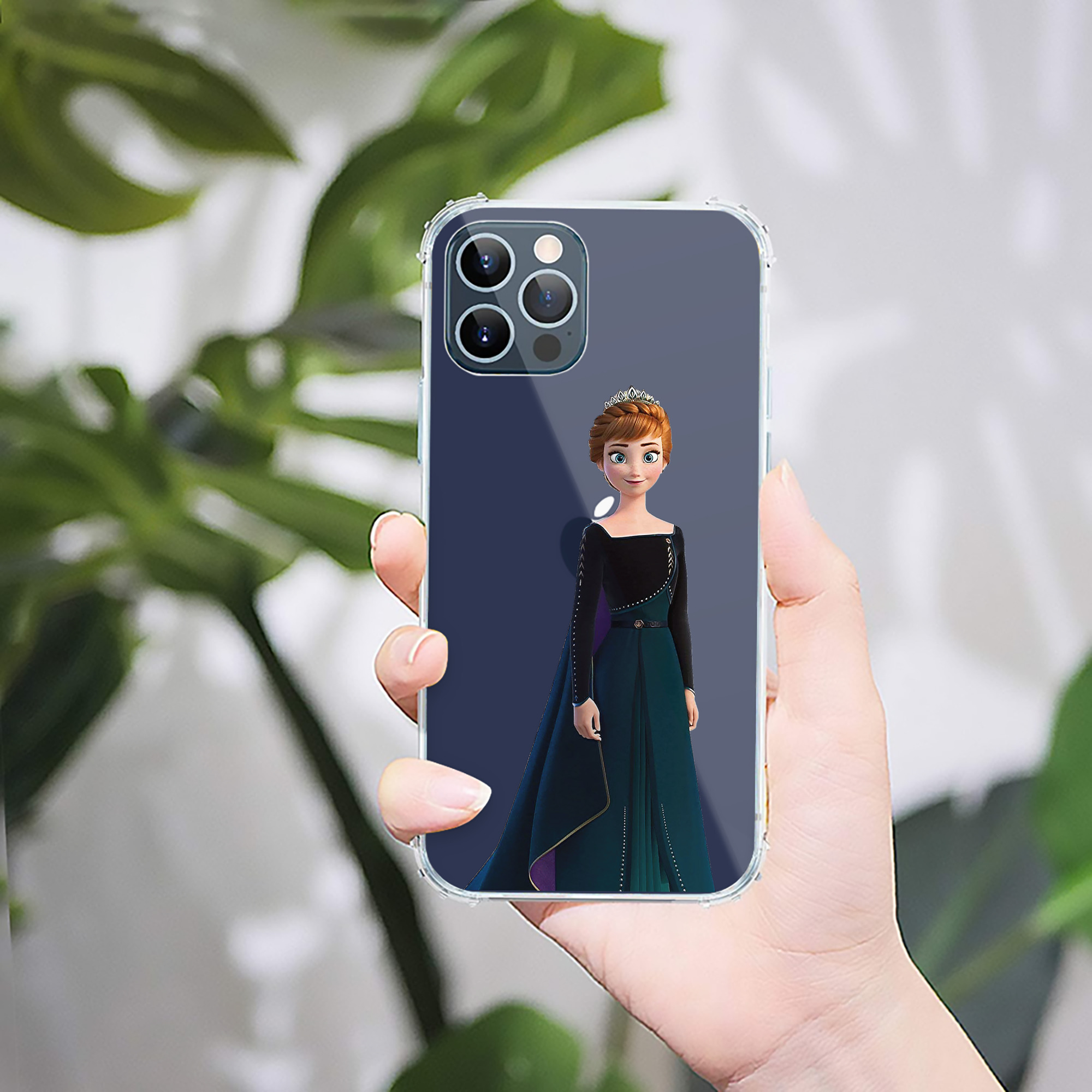 （画像用） アナと雪の女王 アンナ エルサ Frozen Anna Elsa 【iPhone 12シリーズ対応】透明スマホケース（クリアソフトケース）